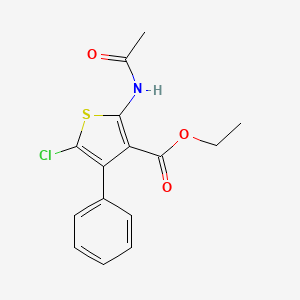 Ethyl 2-(acetylamino)-5-chloro-4-phenylthiophene-3-carboxylate