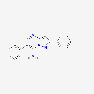 2-(4-Tert-butylphenyl)-6-phenylpyrazolo[1,5-a]pyrimidin-7-amine