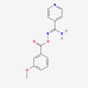 N'-{[(3-methoxyphenyl)carbonyl]oxy}pyridine-4-carboximidamide