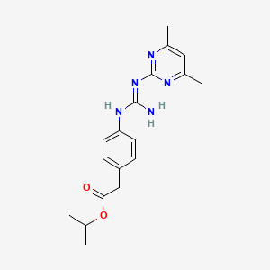 propan-2-yl {4-[N'-(4,6-dimethylpyrimidin-2-yl)carbamimidamido]phenyl}acetate