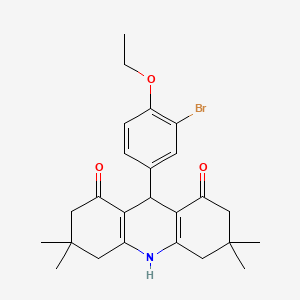 9-(3-bromo-4-ethoxyphenyl)-3,3,6,6-tetramethyl-3,4,6,7,9,10-hexahydroacridine-1,8(2H,5H)-dione