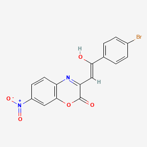 (3E)-3-[2-(4-bromophenyl)-2-oxoethylidene]-7-nitro-3,4-dihydro-2H-1,4-benzoxazin-2-one