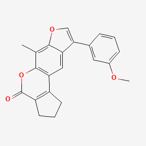 9-(3-methoxyphenyl)-6-methyl-2,3-dihydrocyclopenta[c]furo[3,2-g]chromen-4(1H)-one