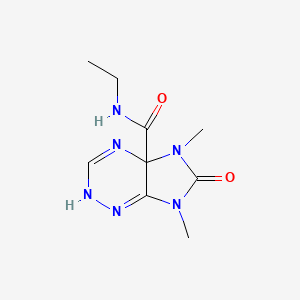 N-ethyl-5,7-dimethyl-6-oxo-4,5,6,7-tetrahydro-4aH-imidazo[4,5-e][1,2,4]triazine-4a-carboxamide