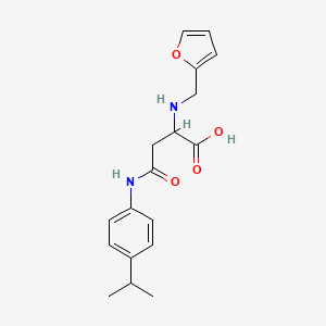 N~2~-(furan-2-ylmethyl)-N-[4-(propan-2-yl)phenyl]asparagine