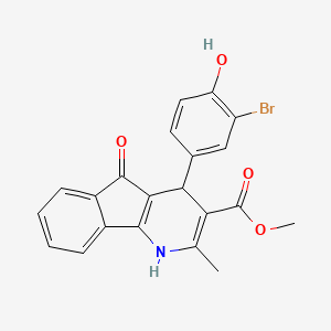 methyl 4-(3-bromo-4-hydroxyphenyl)-5-hydroxy-2-methyl-4H-indeno[1,2-b]pyridine-3-carboxylate