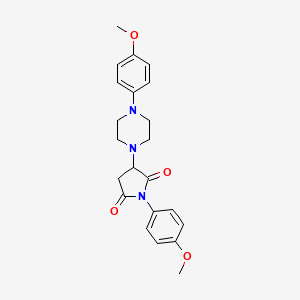 1-(4-Methoxyphenyl)-3-[4-(4-methoxyphenyl)piperazin-1-yl]pyrrolidine-2,5-dione