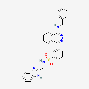 N-(1H-benzimidazol-2-ylmethyl)-5-[4-(benzylamino)phthalazin-1-yl]-2-methylbenzenesulfonamide