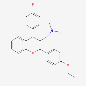 1-[2-(4-ethoxyphenyl)-4-(4-fluorophenyl)-4H-chromen-3-yl]-N,N-dimethylmethanamine