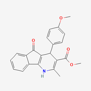 methyl 4-(4-methoxyphenyl)-2-methyl-5-oxo-4,5-dihydro-1H-indeno[1,2-b]pyridine-3-carboxylate