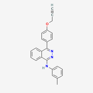 N-(3-methylphenyl)-4-[4-(prop-2-yn-1-yloxy)phenyl]phthalazin-1-amine