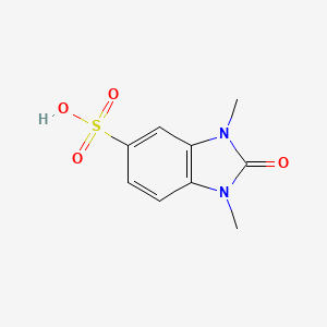 molecular formula C9H10N2O4S B11605804 1,3-dimethyl-2-oxo-2,3-dihydro-1H-benzimidazole-5-sulfonic acid 