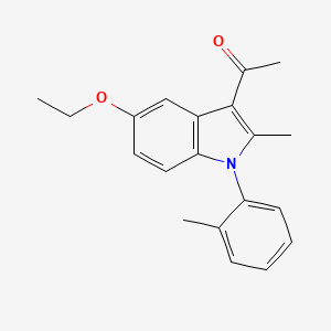 1-[5-ethoxy-2-methyl-1-(2-methylphenyl)-1H-indol-3-yl]ethanone