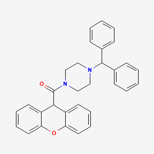 [4-(diphenylmethyl)piperazin-1-yl](9H-xanthen-9-yl)methanone