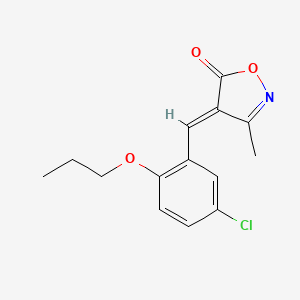 (4E)-4-(5-chloro-2-propoxybenzylidene)-3-methylisoxazol-5(4H)-one