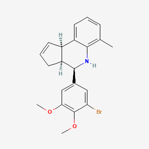 (3aS,4R,9bR)-4-(3-bromo-4,5-dimethoxyphenyl)-6-methyl-3a,4,5,9b-tetrahydro-3H-cyclopenta[c]quinoline