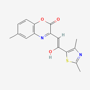 3-[(Z)-2-(2,4-dimethyl-1,3-thiazol-5-yl)-2-hydroxyethenyl]-6-methyl-2H-1,4-benzoxazin-2-one