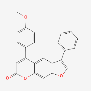 5-(4-methoxyphenyl)-3-phenyl-7H-furo[3,2-g]chromen-7-one