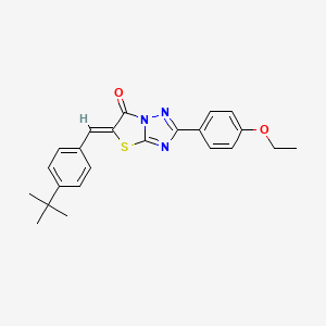 (5Z)-5-(4-tert-butylbenzylidene)-2-(4-ethoxyphenyl)[1,3]thiazolo[3,2-b][1,2,4]triazol-6(5H)-one