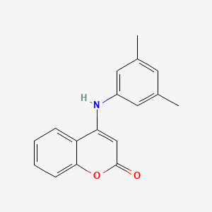 molecular formula C17H15NO2 B11606028 4-[(3,5-dimethylphenyl)amino]-2H-chromen-2-one 