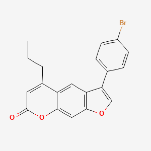 3-(4-bromophenyl)-5-propyl-7H-furo[3,2-g]chromen-7-one