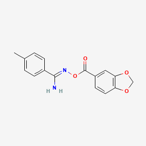 piperonylic acid [(Z)-[amino(p-tolyl)methylene]amino] ester