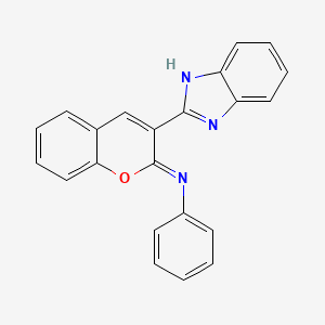 N-[(2Z)-3-(1H-benzimidazol-2-yl)-2H-chromen-2-ylidene]aniline