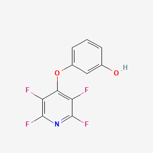 3-[(2,3,5,6-Tetrafluoropyridin-4-yl)oxy]phenol