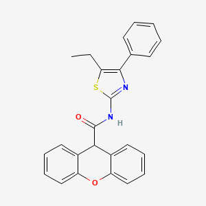 N-(5-ethyl-4-phenyl-1,3-thiazol-2-yl)-9H-xanthene-9-carboxamide