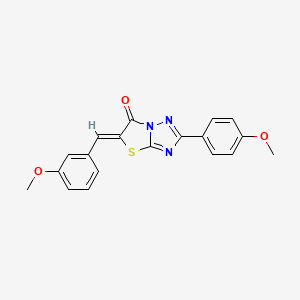 (5Z)-5-(3-methoxybenzylidene)-2-(4-methoxyphenyl)[1,3]thiazolo[3,2-b][1,2,4]triazol-6(5H)-one