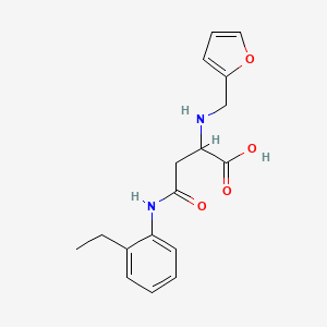 molecular formula C17H20N2O4 B11606264 N-(2-ethylphenyl)-N~2~-(furan-2-ylmethyl)asparagine 