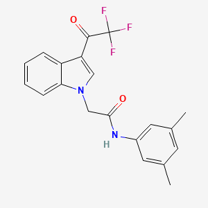 N-(3,5-dimethylphenyl)-2-[3-(trifluoroacetyl)-1H-indol-1-yl]acetamide