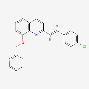 8-(benzyloxy)-2-[(E)-2-(4-chlorophenyl)ethenyl]quinoline