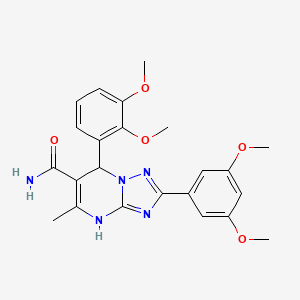 7-(2,3-Dimethoxyphenyl)-2-(3,5-dimethoxyphenyl)-5-methyl-4,7-dihydro-[1,2,4]triazolo[1,5-a]pyrimidine-6-carboxamide