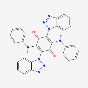 2,5-bis(1H-benzotriazol-1-yl)-3,6-bis(phenylamino)cyclohexa-2,5-diene-1,4-dione