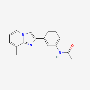 N-[3-(8-methylimidazo[1,2-a]pyridin-2-yl)phenyl]propanamide