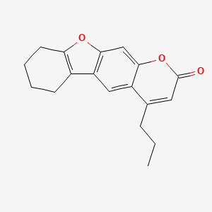 4-propyl-6,7,8,9-tetrahydro-2H-[1]benzofuro[3,2-g]chromen-2-one