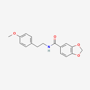 N-[2-(4-methoxyphenyl)ethyl]-1,3-benzodioxole-5-carboxamide