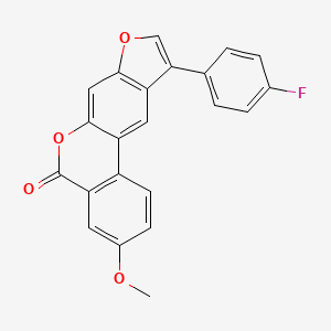 10-(4-fluorophenyl)-3-methoxy-5H-benzo[c]furo[3,2-g]chromen-5-one