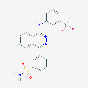 2-Methyl-5-(4-{[3-(trifluoromethyl)phenyl]amino}phthalazin-1-yl)benzenesulfonamide