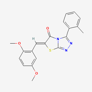 (6Z)-6-(2,5-dimethoxybenzylidene)-3-(2-methylphenyl)[1,3]thiazolo[2,3-c][1,2,4]triazol-5(6H)-one