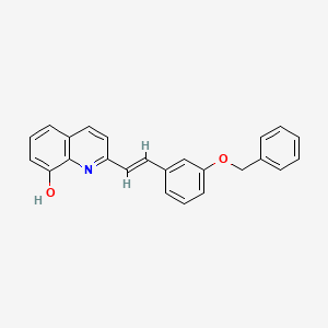 molecular formula C24H19NO2 B11606535 2-{(E)-2-[3-(benzyloxy)phenyl]ethenyl}quinolin-8-ol 