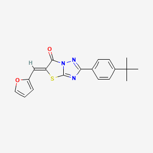 (5Z)-2-(4-tert-butylphenyl)-5-(furan-2-ylmethylidene)[1,3]thiazolo[3,2-b][1,2,4]triazol-6(5H)-one