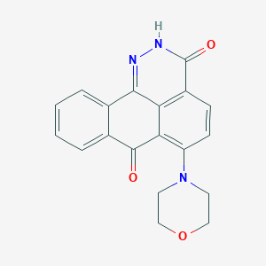 molecular formula C19H15N3O3 B11606671 3-hydroxy-6-(morpholin-4-yl)-7H-dibenzo[de,h]cinnolin-7-one 