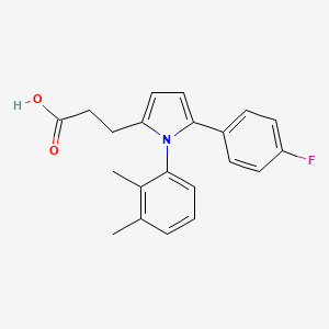 3-[1-(2,3-dimethylphenyl)-5-(4-fluorophenyl)pyrrol-2-yl]propanoic Acid