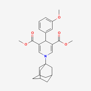 3,5-Dimethyl 1-(adamantan-1-YL)-4-(3-methoxyphenyl)-4H-pyridine-3,5-dicarboxylate