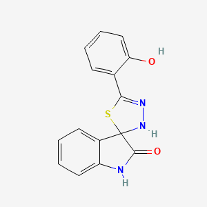 5'-(2-hydroxyphenyl)-3'H-spiro[indole-3,2'-[1,3,4]thiadiazol]-2(1H)-one