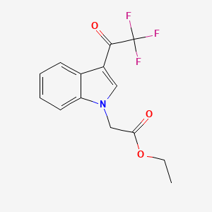 ethyl [3-(trifluoroacetyl)-1H-indol-1-yl]acetate