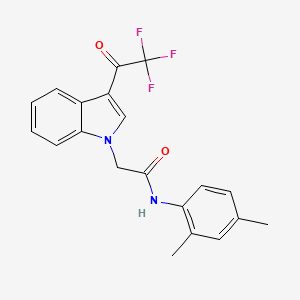 N-(2,4-dimethylphenyl)-2-[3-(trifluoroacetyl)-1H-indol-1-yl]acetamide