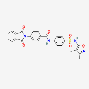 N-(4-{[(3,4-dimethylisoxazol-5-yl)amino]sulfonyl}phenyl)-4-(1,3-dioxo-1,3-dihydro-2H-isoindol-2-yl)benzamide